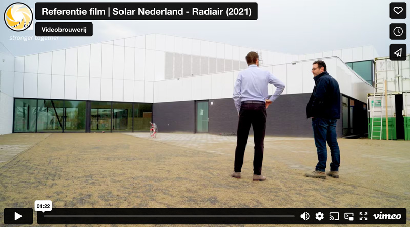 Referentie video solar radiair klantvideo referentiefilm