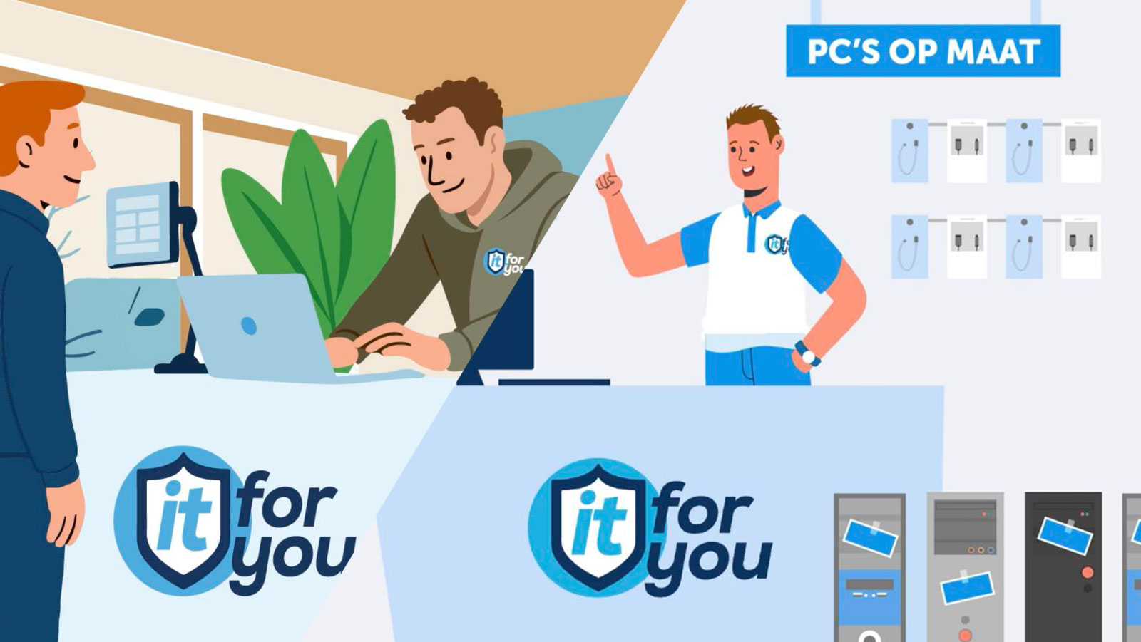 Klantcase: IT-ForYou – 2 Animatievideo’s voor IT maatwerk diensten